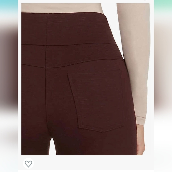 Matty M Women's High Rise Slub Legging with Pockets - Picture 2 of 3